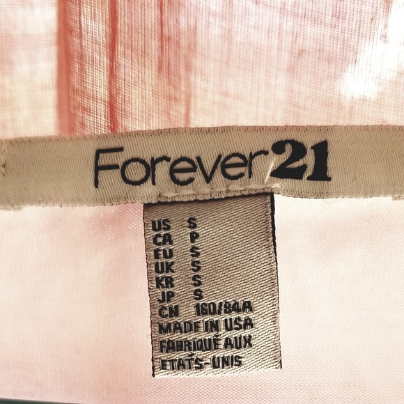 Forever 21 White/Gold Shimmer Top - Picture 2 of 2